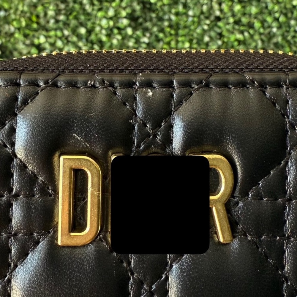 Black Quilted Wallet - Picture 3 of 3